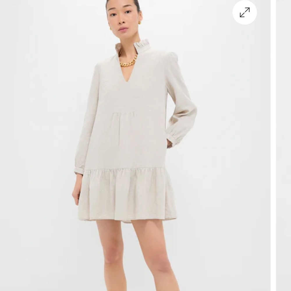 Tuckernuck Stone Linen dress size XS Pomerston NWT designer Easter brunch spring